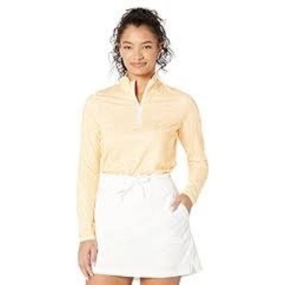 Adidas Printed Aeroready 1/4 Zip Golf Pullover Acid Orange Women’s Large - Picture 15 of 15